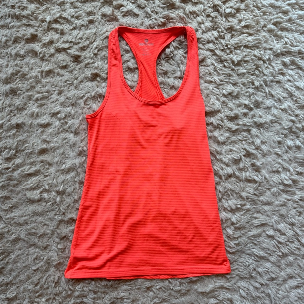 90 degree by reflex brand orange striped tank top women’s size medium